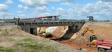 Tartu western bypass Tõrvandi railway flyover